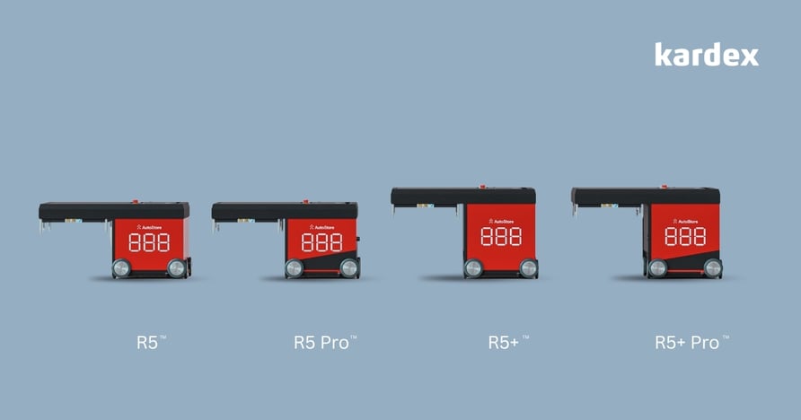Variations of AutoStore Robots in a line