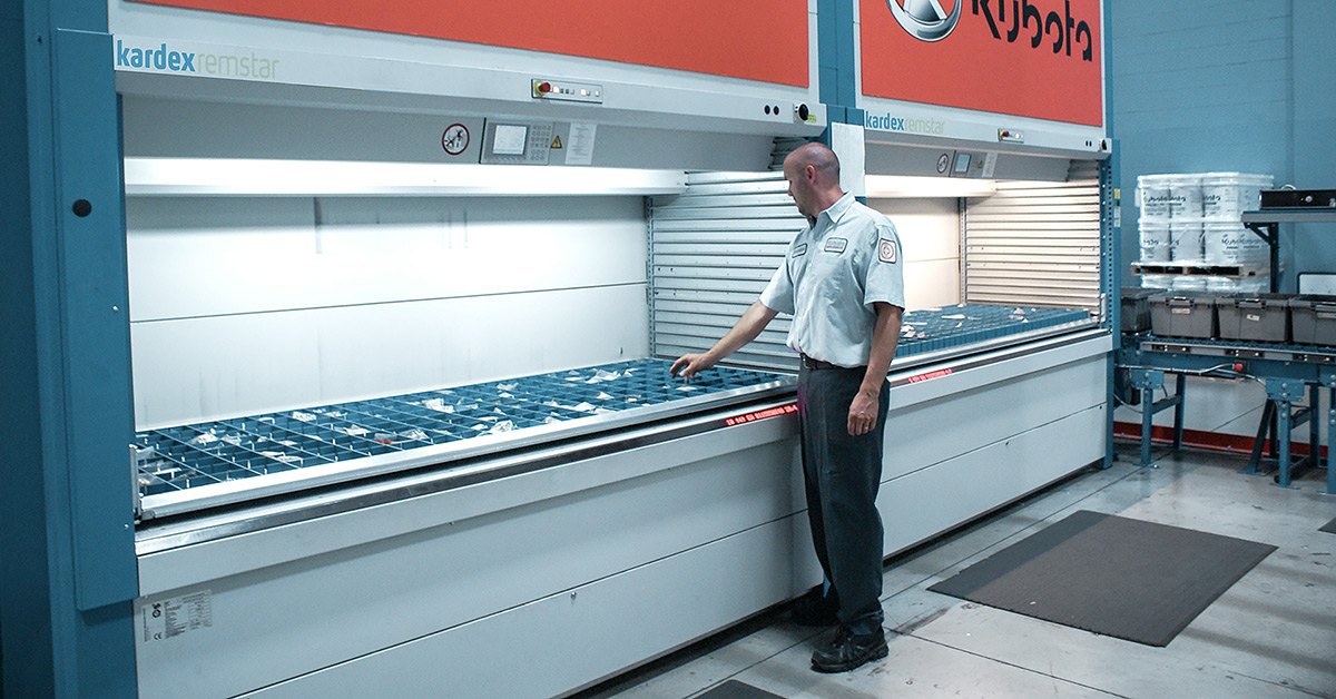 kubota warehouse employee picking