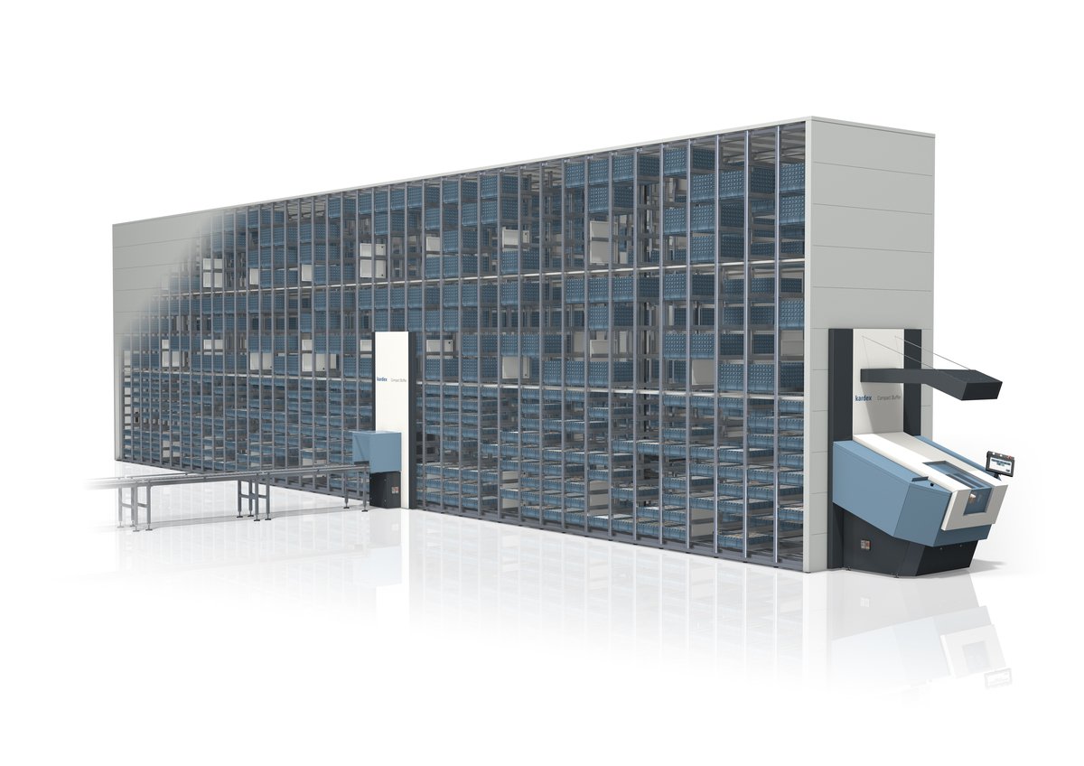 The new Kardex Compact Buffer utilizes warehouse space from top to