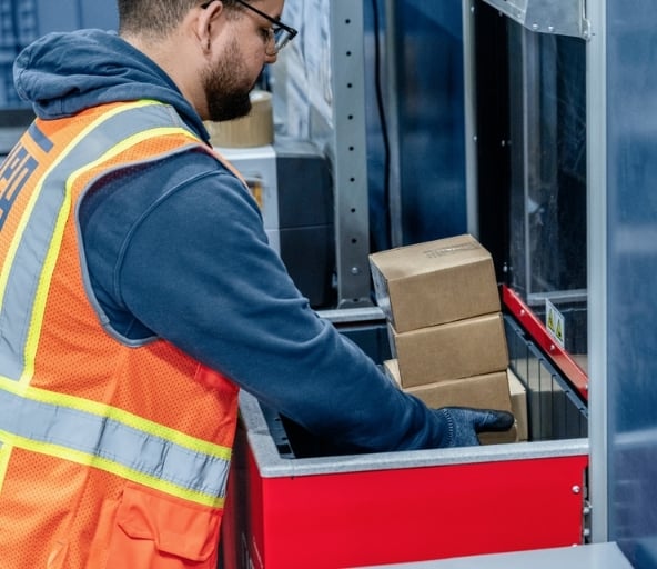 Operator Placing Orders Inside Grid - AutoStore by Kardex