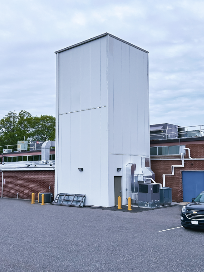 Outdoor VLM installation by Kardex Remstar