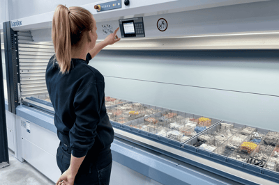 Inventory Management - Storage of extra small parts