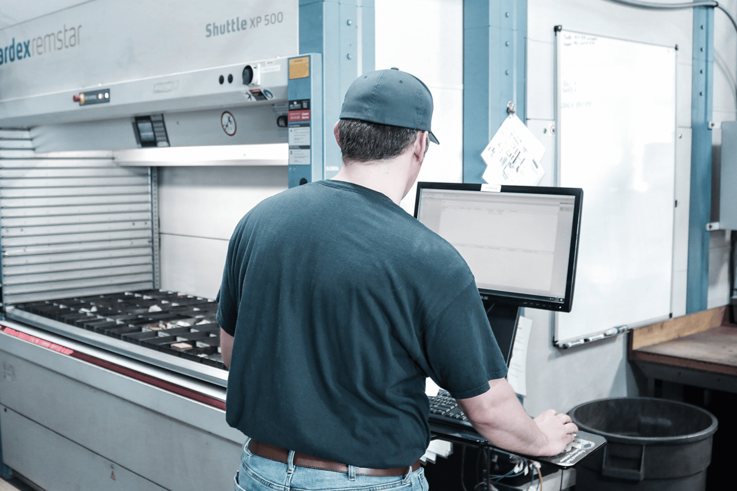 Inventory Management - worker using IMS software