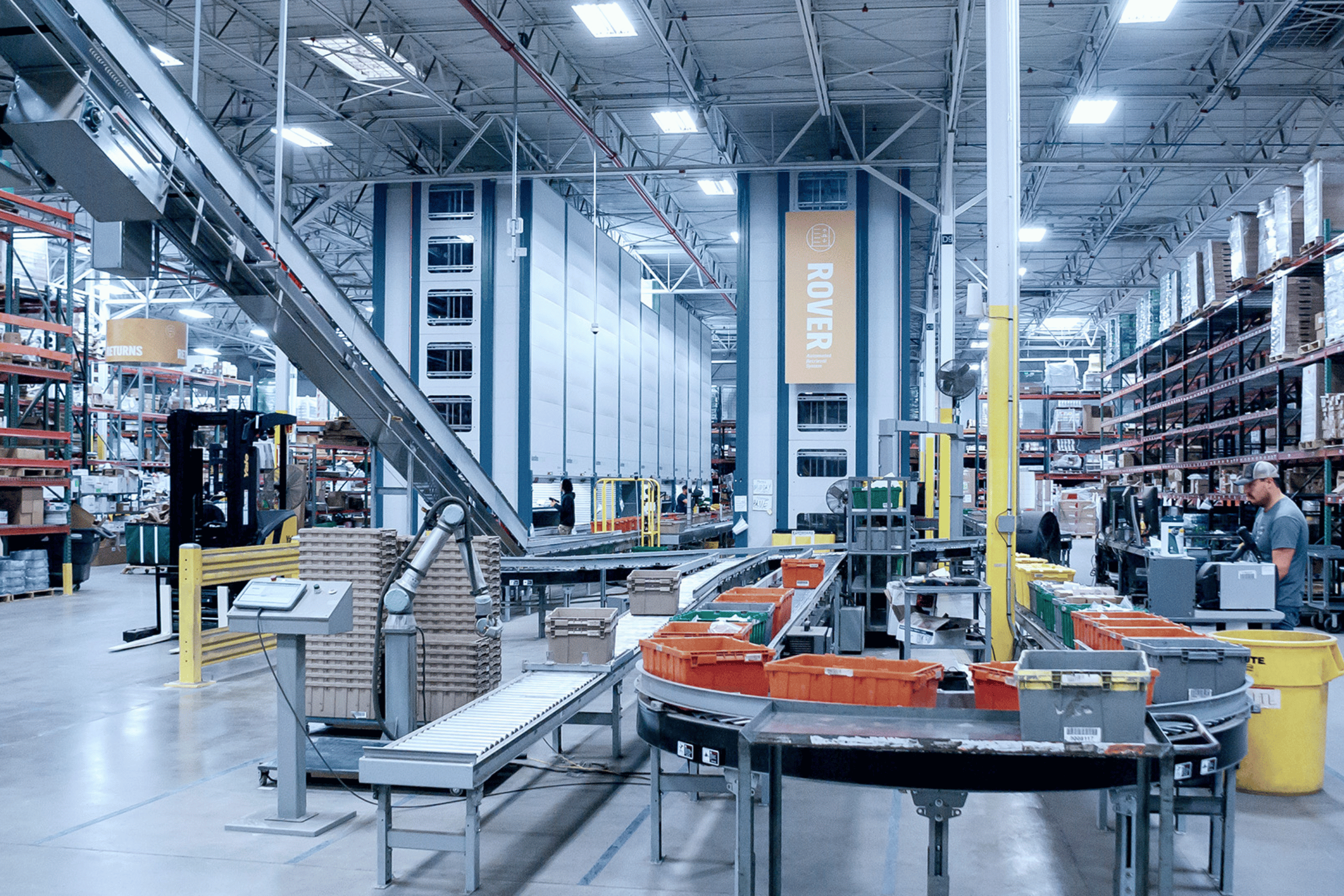 Returns material handling