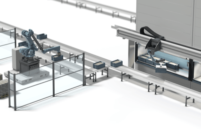 production line automation layout