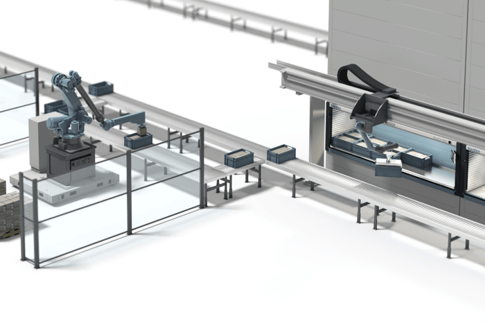 Production Line Automation: How to Use Vertical Lift Modules with AMR