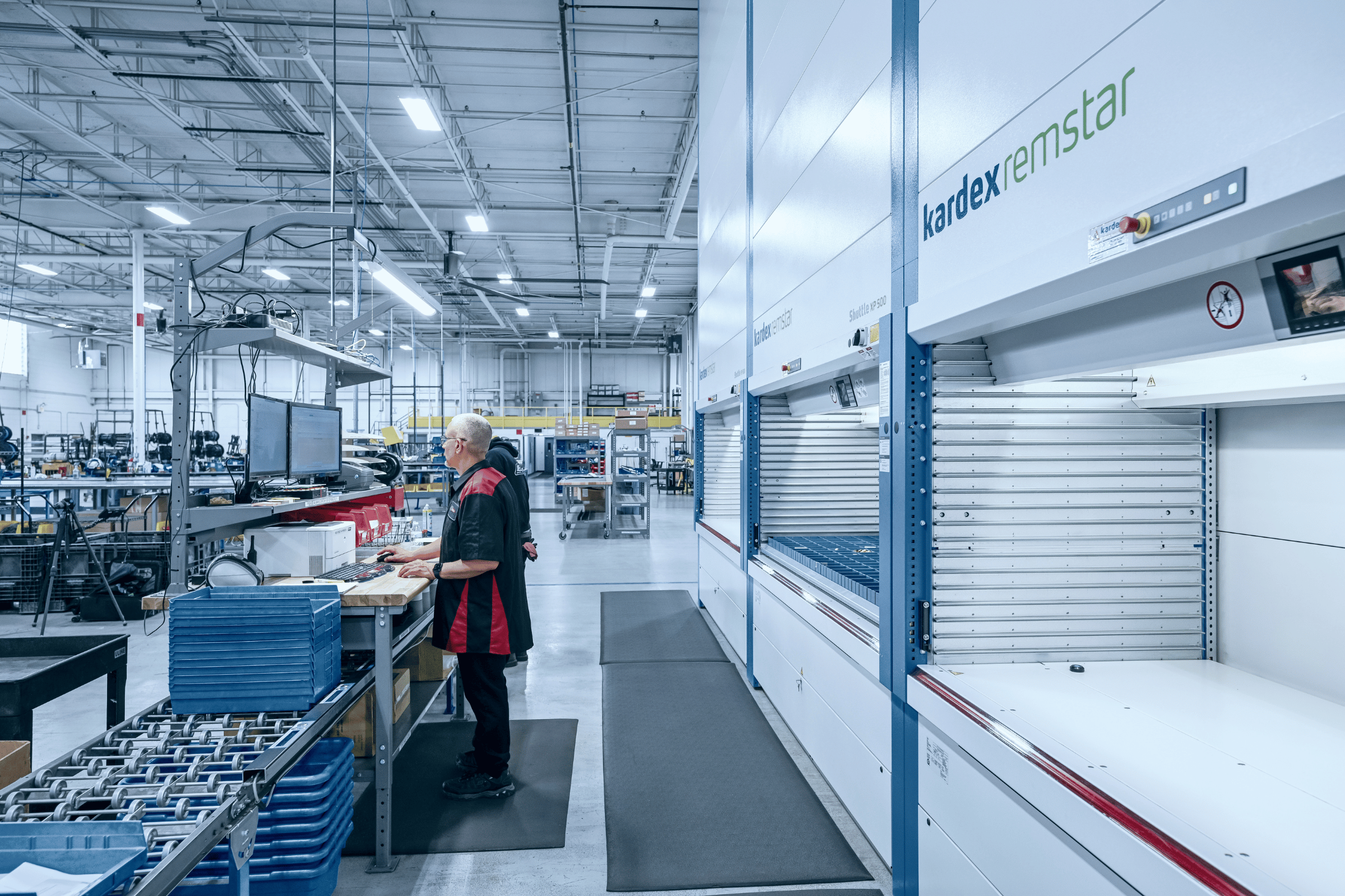 a worker launches his next pick using simple IMS software