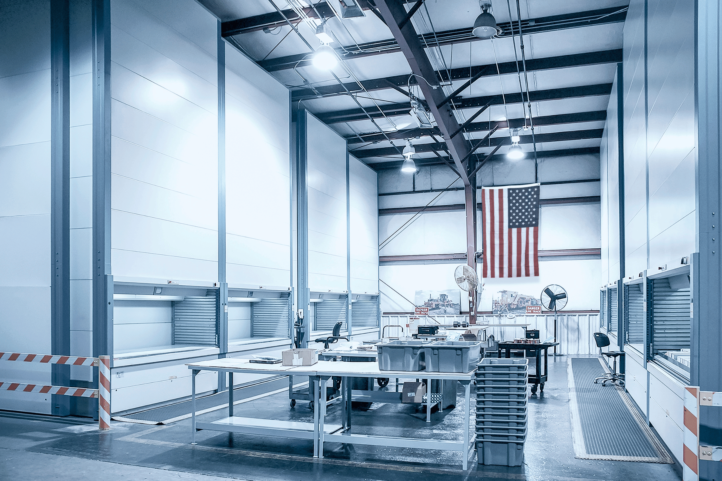 storage of parts for military bases