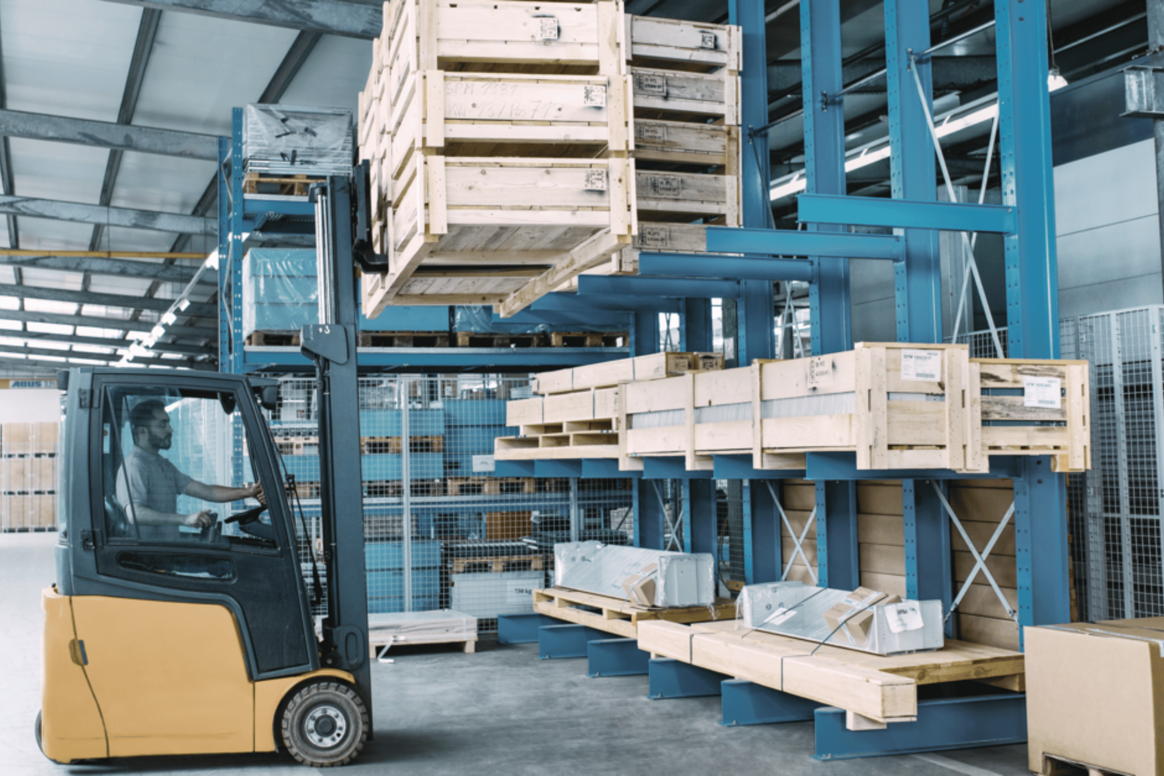 warehouse forklift material handling