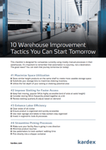 printable checklist of warehouse improvement tactics