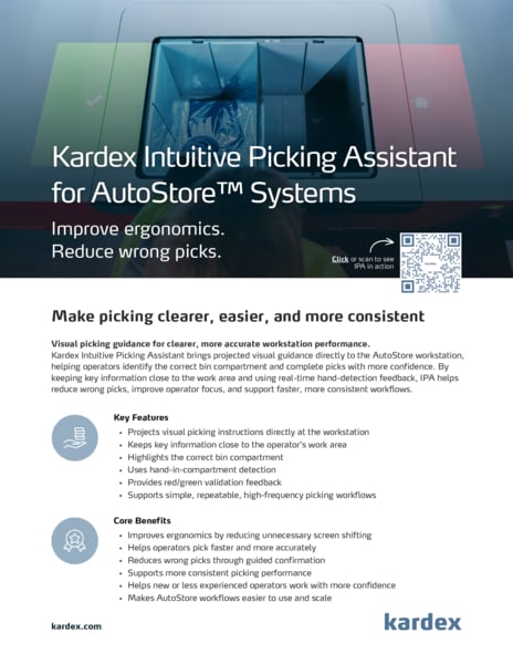 Kardex Intuitive Picking Assistant Product Overview
