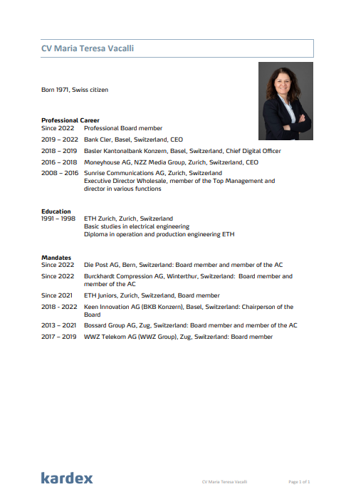 CV Teresa Vacalli document preview