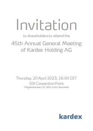 Invitation to the Annual General Meeting 2023 document preview