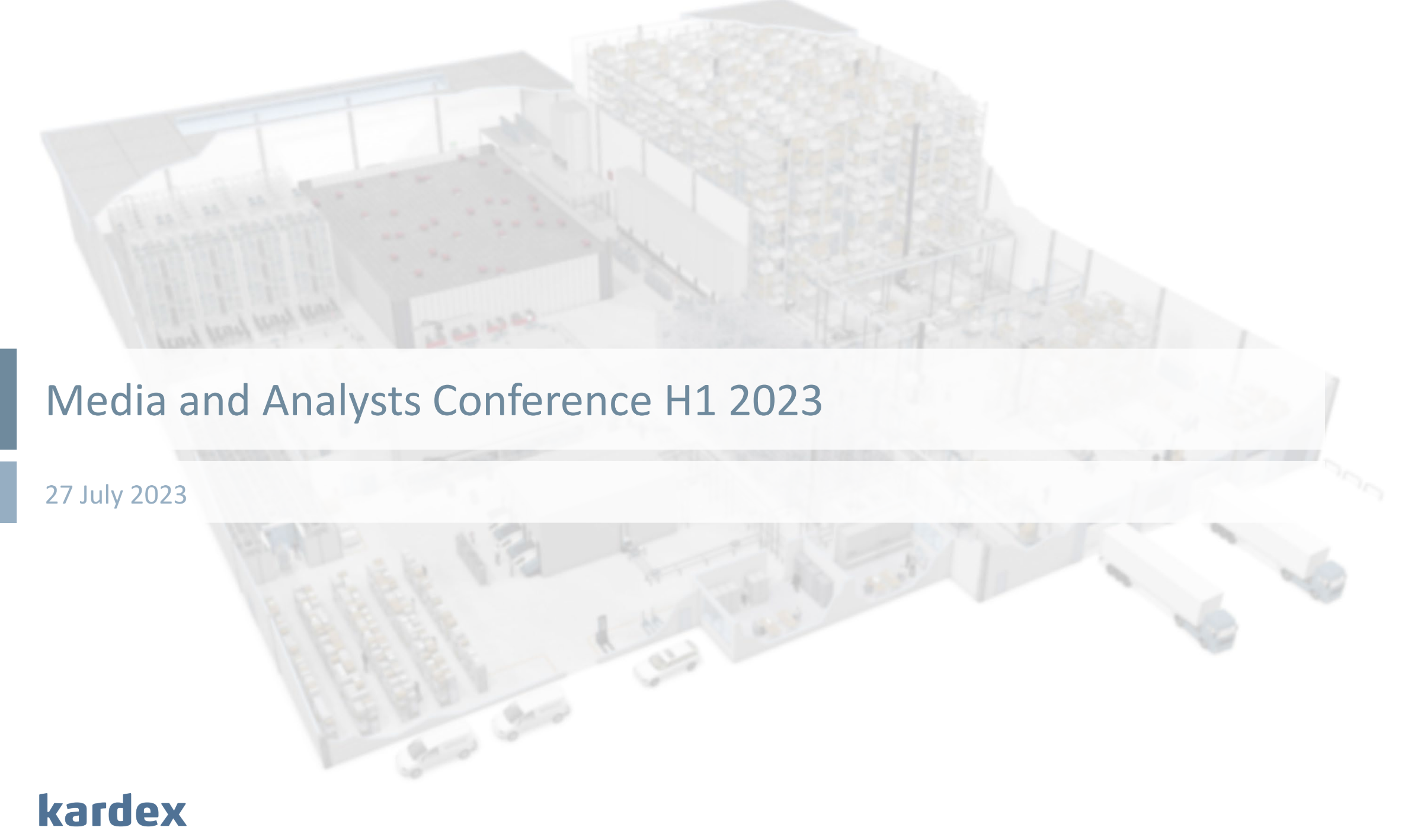 Media and Analysts Conference Half Year Results 2023
