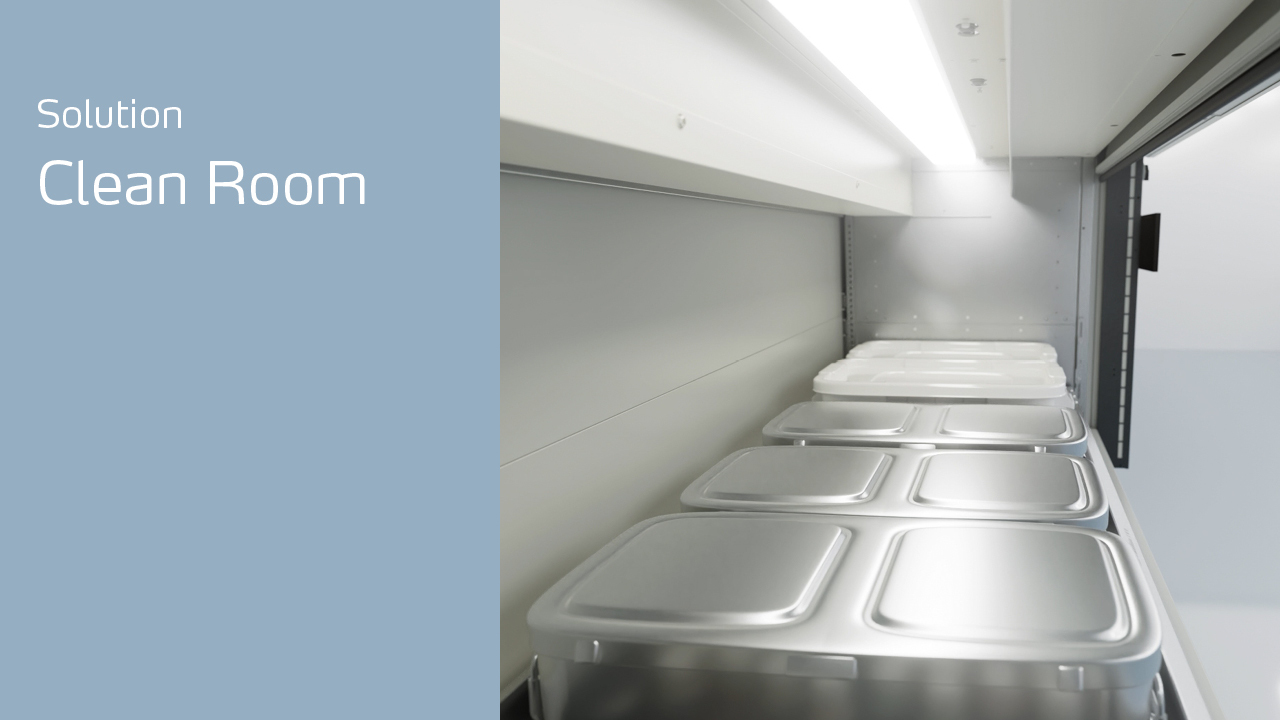 Animácia čistých priestorov Kardex