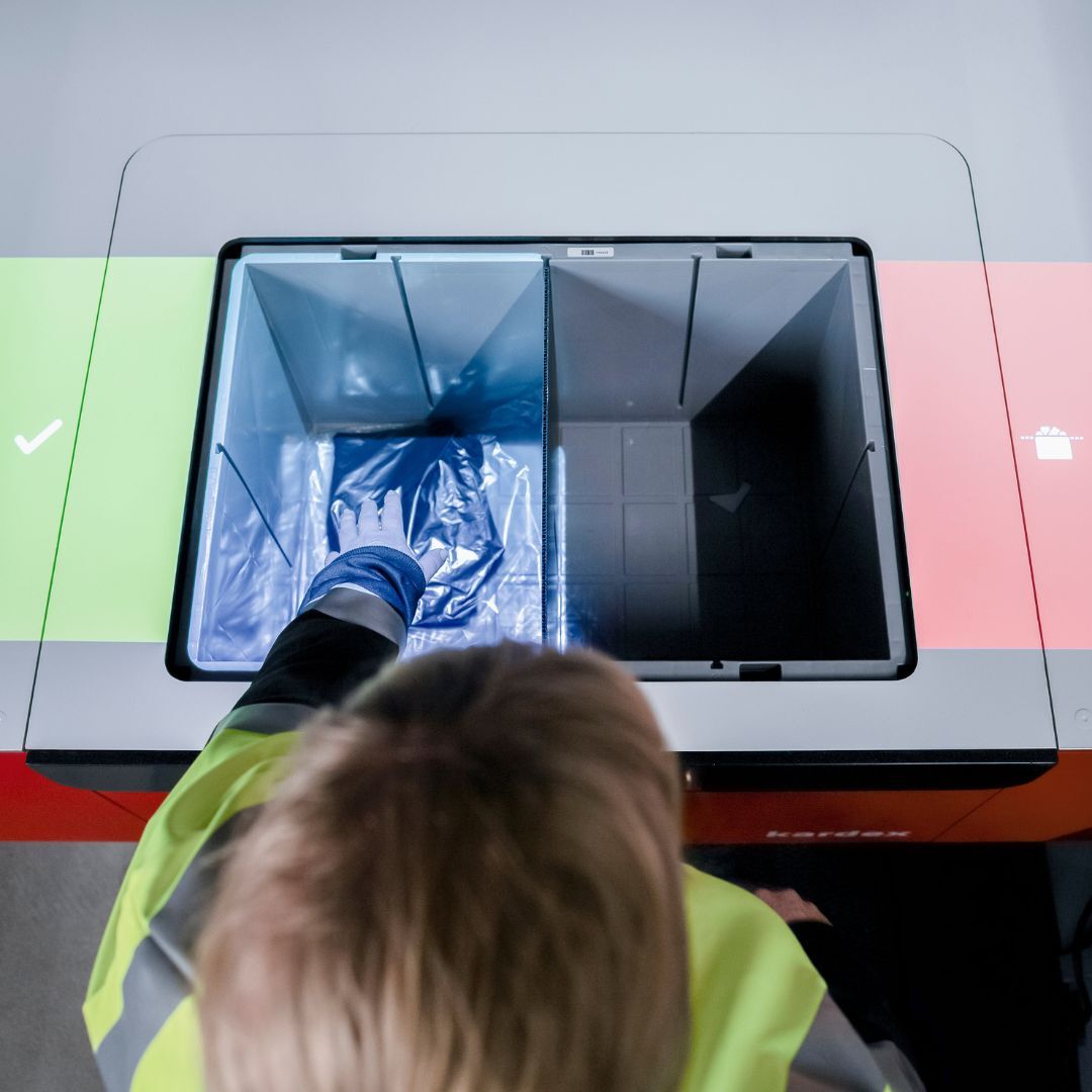 Intuitive Picking Assistant showing correct pick from AutoStore bin
