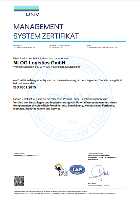 DIN EN ISO 9001 Qualitätsmanagement