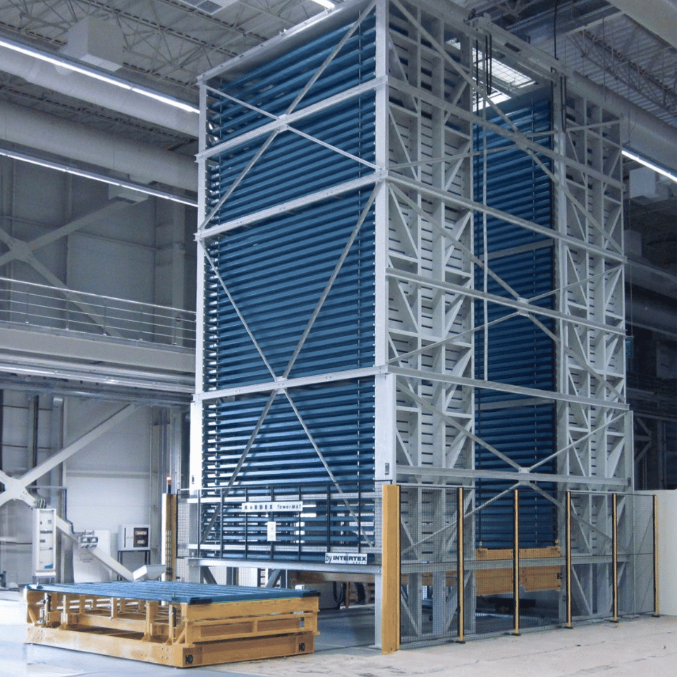 heavy duty VLM for sheet metal storage